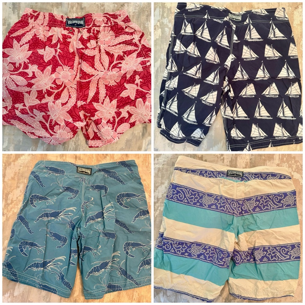 4 pairs of men’s Vilebrequin swim shorts